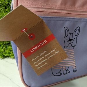 Adorable lunch bag with Frenchie print 🐾